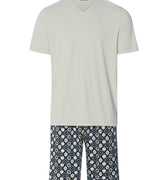 Night And Day S/Slv Pajama | Mineral Green 72353-2168